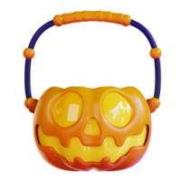 3d illustration of pumpkin can png