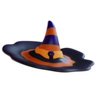 3d illustration of Halloweens hat png