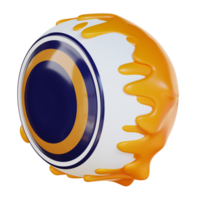 3d illustration of Halloweens eyes png