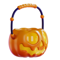 3d illustration of pumpkin can png