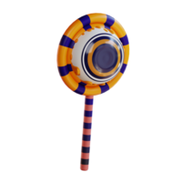 3d illustration of Halloweens eye lollipop png