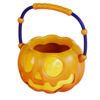 3d illustration of pumpkin can png