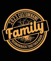 FAMILY REUNION BACK TOGETHER AGAIN DESIGN vector