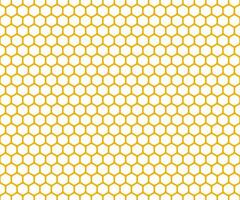 Honeycomb pattern background, yellow hexagonal geometric vector. vector