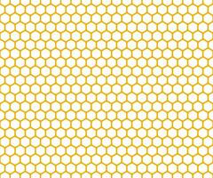 Honeycomb pattern background, yellow hexagonal geometric vector. vector