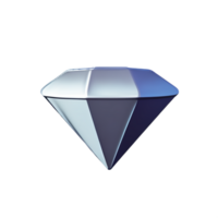 diamant 3d le rendu icône illustration png