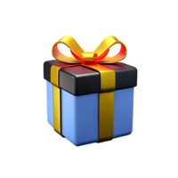 cadeau boîte 3d le rendu icône illustration png