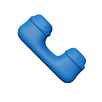 call 3d rendering icon illustration png