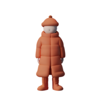 inverno 3d Renderização ícone ilustração png