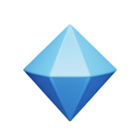 diamant 3d renderen icoon illustratie png