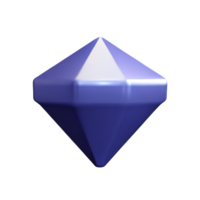 diamant 3d le rendu icône illustration png