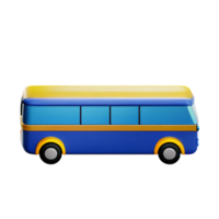 autobus 3d interpretazione icona illustrazione png