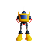 robot 3d rendering icon illustration png