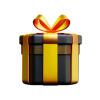 geschenk doos 3d renderen icoon illustratie png