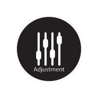 adjustment icon vector