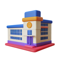 school 3d icon illustration png