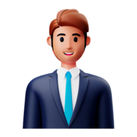 advokat man 3d yrke avatars illustrationer png