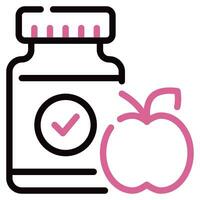 Nutritional Supplements Icon Illustration vector