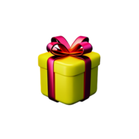 gift 3d icon illustration png