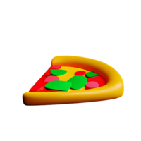 pizza 3d ícone ilustração png