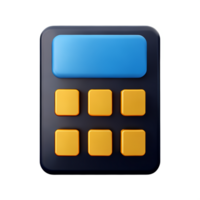 calculator 3d user interface icon png
