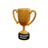 trofeo 3d representación icono ilustración png