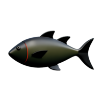 poisson 3d icône illustration png