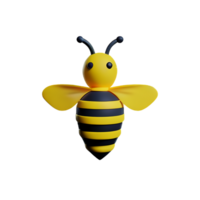 abeille 3d le rendu icône illustration png