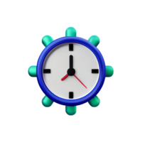 orologio 3d icona illustrazione png