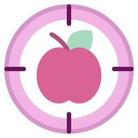 Mindful Eating Icon Illustration vector