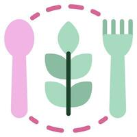 Vegetarian Lifestyle Icon Illustration vector