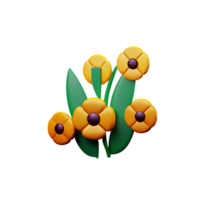 Blumen- 3d Symbol Illustration png