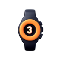 Clever Uhr 3d künstlich Intelligenz Symbol png