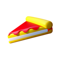 Pizza 3d icona illustrazione png