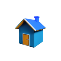 maison 3d icône illustration png