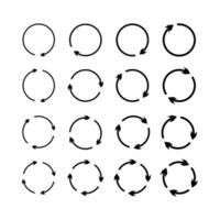 set of play arrow icon, replay symbol. black dynamic design. vector illustration for app, web.