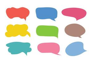 Set of callout, speech bubbles, chats, elements icons, vector illustration.