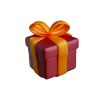 gift box 3d rendering icon illustration png