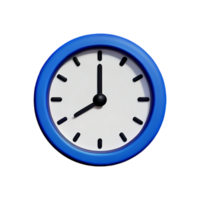 orologio 3d icona illustrazione png