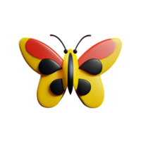 butterfly 3d icon illustration png