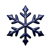 snöflinga 3d tolkning ikon illustration png