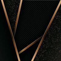 abstract black background with diagonal lines, gold color vector