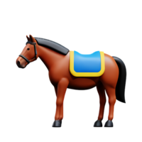 cavalo 3d Renderização ícone ilustração png