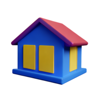 Haus 3d Symbol Illustration png