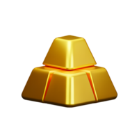 oro 3d icono ilustración png