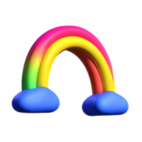 arco Iris 3d ícone ilustração png