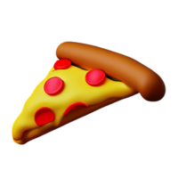 Pizza 3d icona illustrazione png