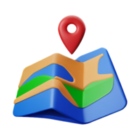 maps guidance 3d travel and holiday illustration png