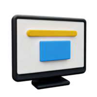 computer 3d icon illustration png