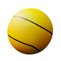 basketbal 3d renderen icoon illustratie png